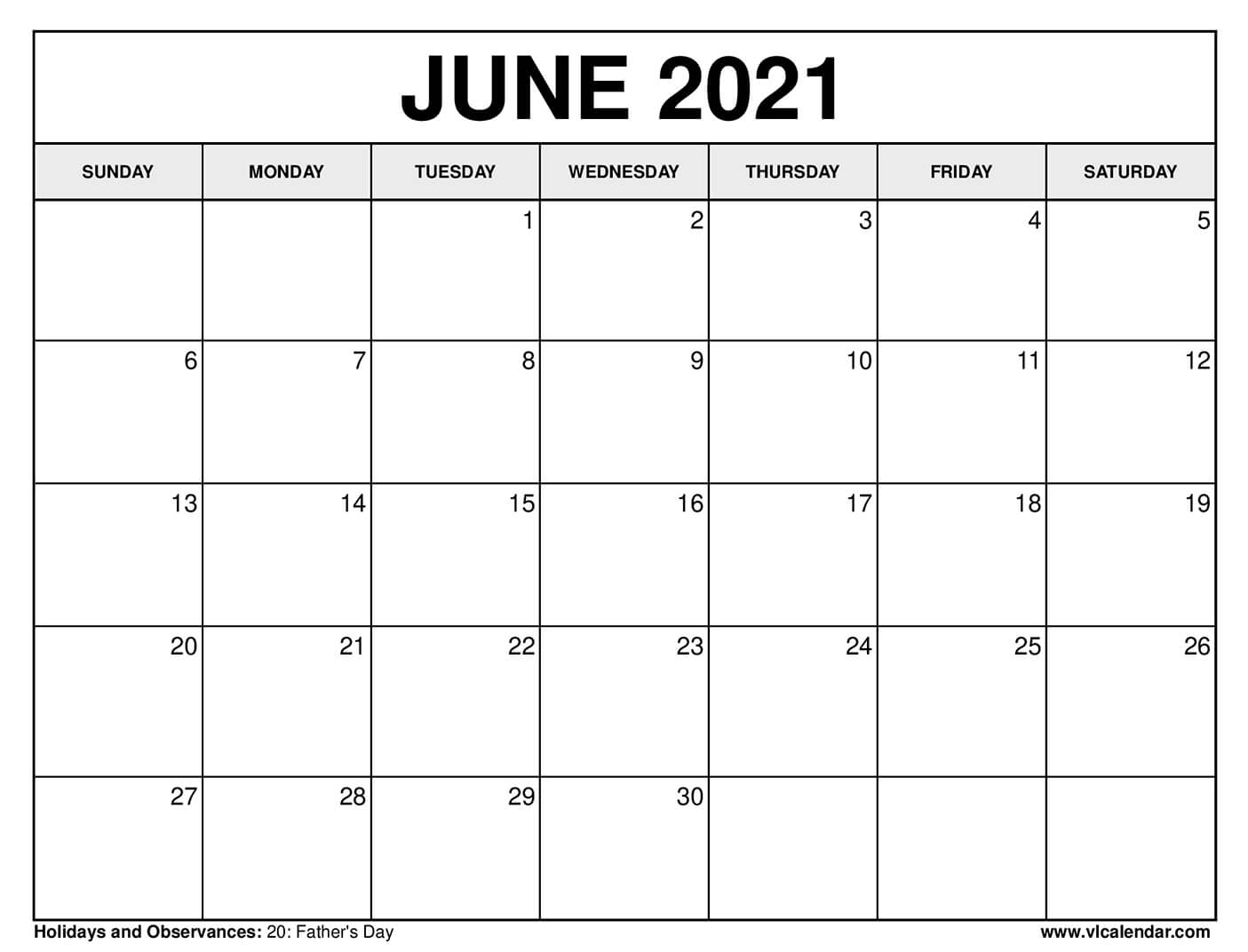 Printable June 2022 Calendar Templates With Holidays Vl Calendar