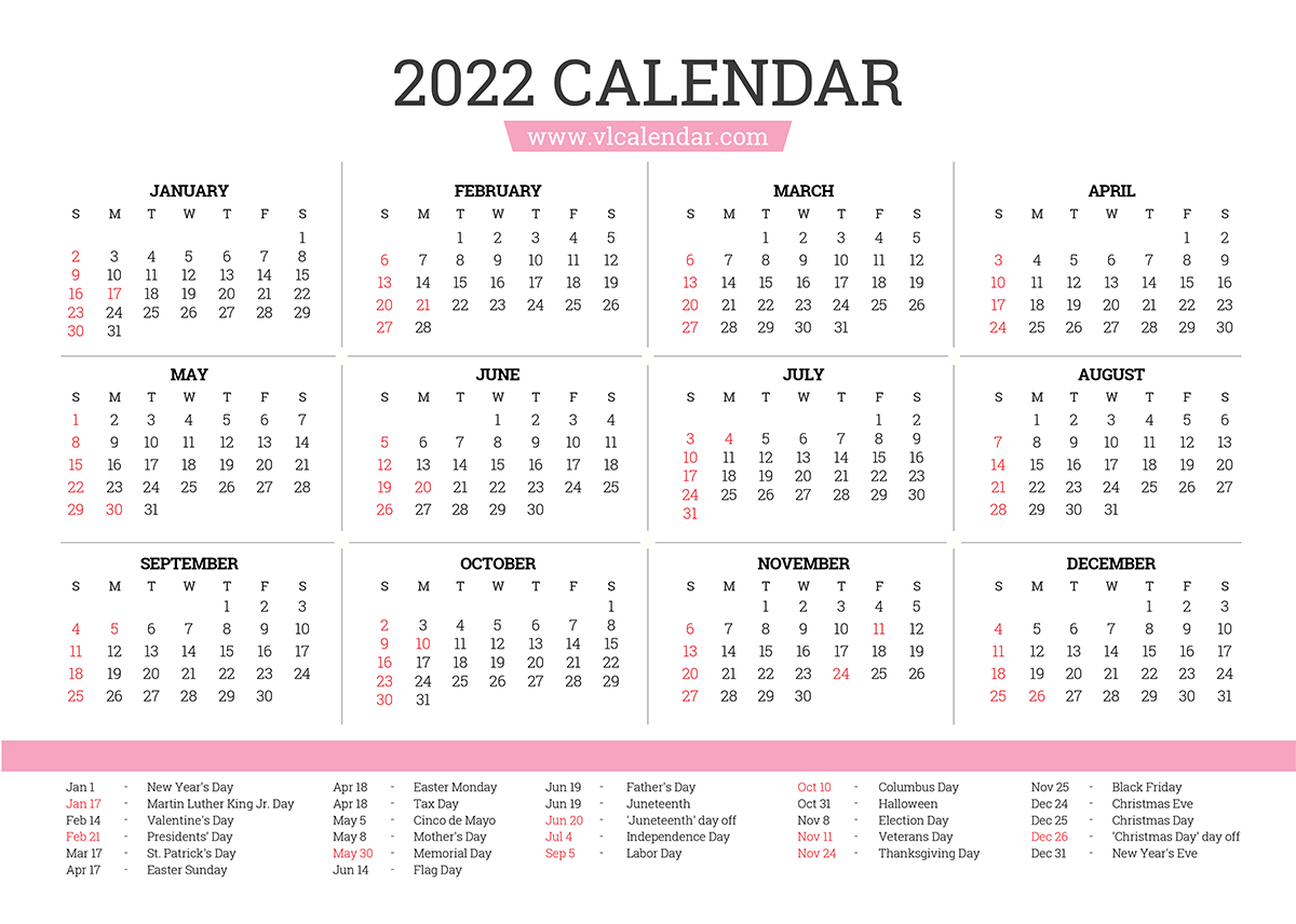 Printable May 2022 Calendar Templates with Holidays VL Calendar