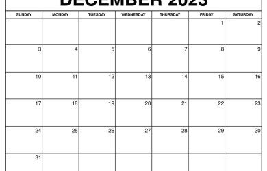 December 2023 Calendar