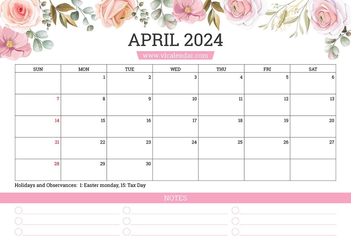 April 2024 Calendar Printable Templates with Holidays april-2024-calendar-printable-templates-with-holidays