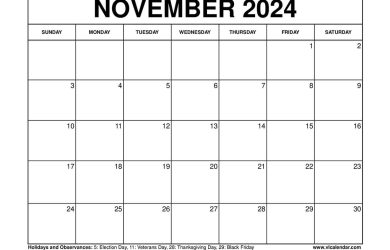 November 2024 Calendar